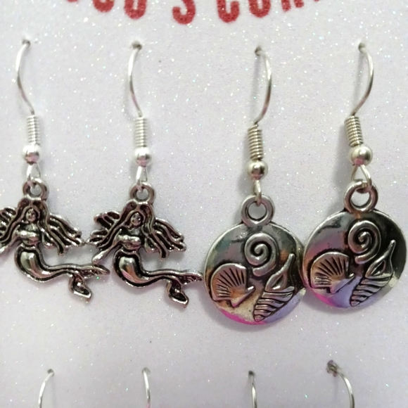 Set of four Summer beach earrings - Picture 4 of 10